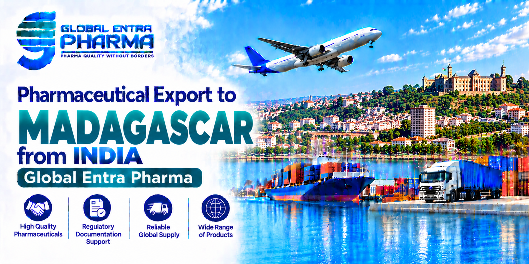 Pharmaceutical Export to Madagascar from India